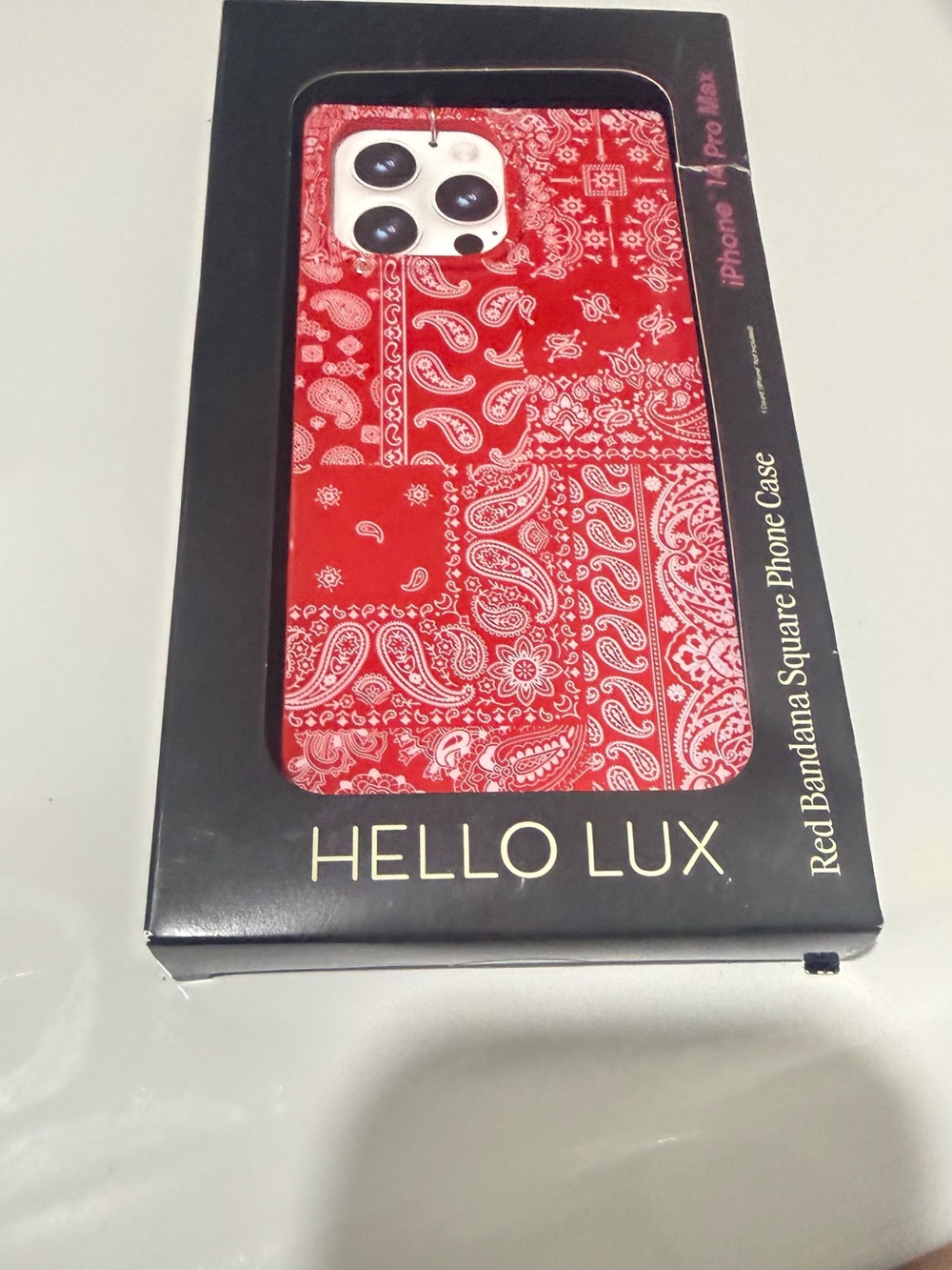Red Bandana Pattern Phone Case for iPhone